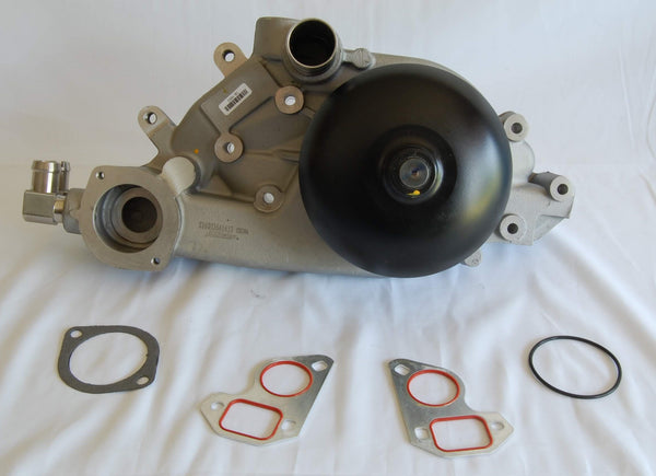 1963-1996 Corvette LS Engine Conversion Water Pump with Heater Hose Fittings Installed