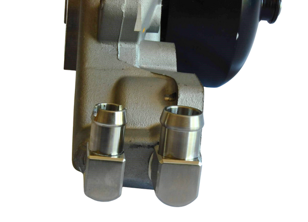 LS Conversion Water Pump with Heater Fittings – Modified for Tight Clearance Applications
